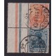 ALEMANIA 1921 ESTAMPILLAS SE-TENANT ZUSAMMENDRUCKE USADAS QUE SON MUCHO MAS RARAS MI S15 RARA 60 EUROS +